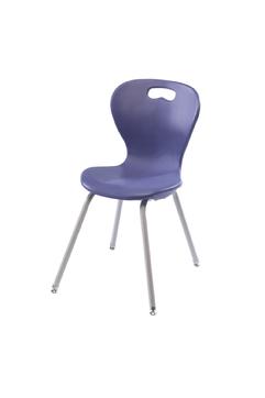 OMNIA SOFT PLASTIC CHAIR W/4-LEG FRAME