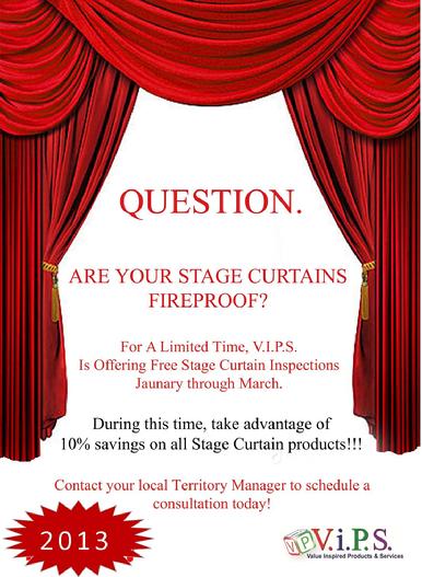 Fire Proof Stage Curtain promotion